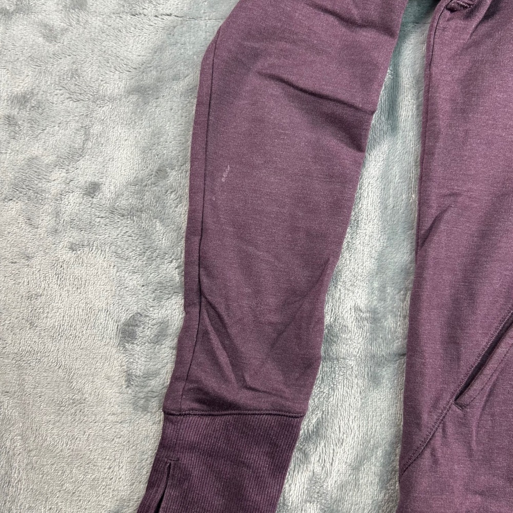 Zella Womens Cowl Neck Thumbhole Pullover‎ Sweatshirt Purple Size S - Picture 3 of 7